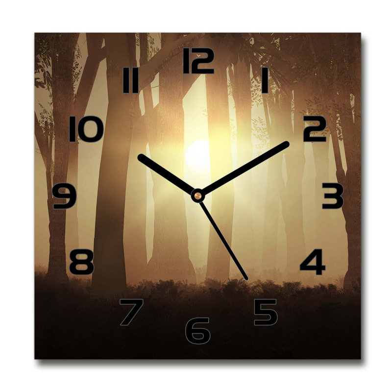 Hardigg Glass Wall Clock, Black