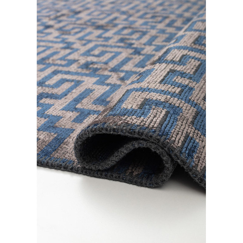 Geometric Allover Trellis Rug, Square 9'10"