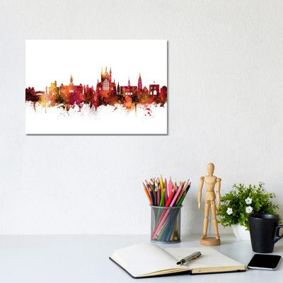 Winchester, England Skyline by Michael Tompsett - Wrapped Canvas Gallery-Wrapped Canvas Giclée