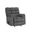 Fauteuil inclinable oscillant, gris foncé-130106110