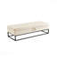 Banc de lit 58,6 po - base en métal, avec fonction de rangement-1232393437