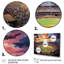 Abstrait Baseball Stadium V - Stades, art mural-548541719-548541720