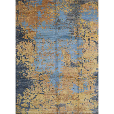 Hand Knotted Wool Area Rug