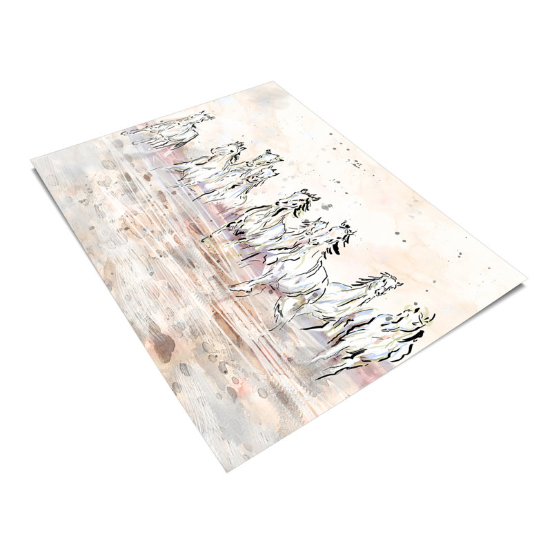 «Wild, Wild Horses» par Ryan James - reproduction, H 16 po x l 24 po x P 0,1 po