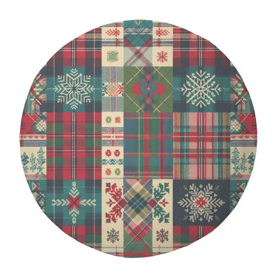 Highland Plaid Weave Braided Rug