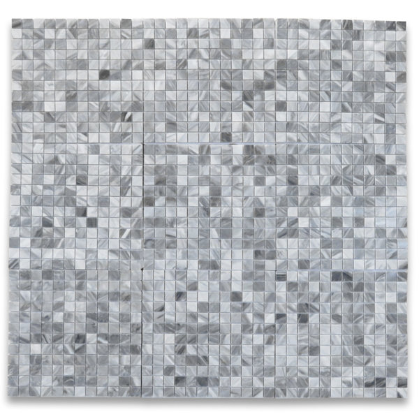 Bardiglio 12" x 12" Marble Grid Mosaic Wall & Floor Tile