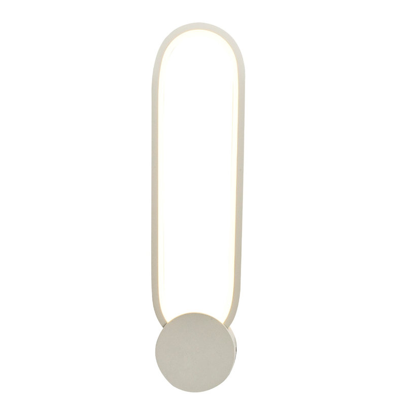 Applique à bras en métal à DEL