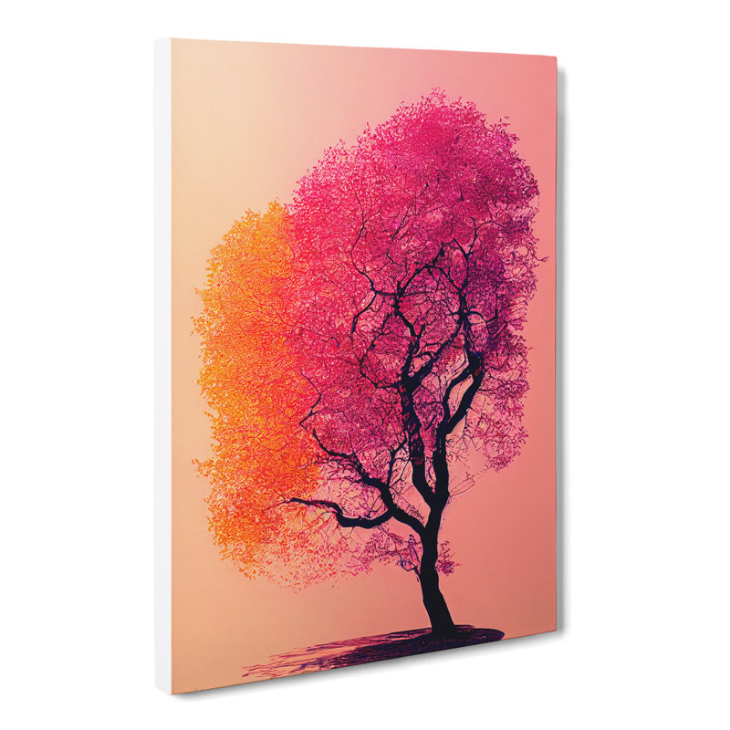 Tabernash Surreal Peach Blossom Tree - Wrapped Canvas, 50cm H x 35cm W x 3cm D