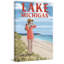 Promenade sur le lac Michigan par - peinture sur toile tendue-651521440