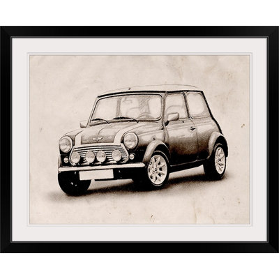 «Mini Cooper Sketch» par Deschamps, impression