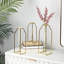 Ensemble de 3 vases de table en acier inoxydable doré