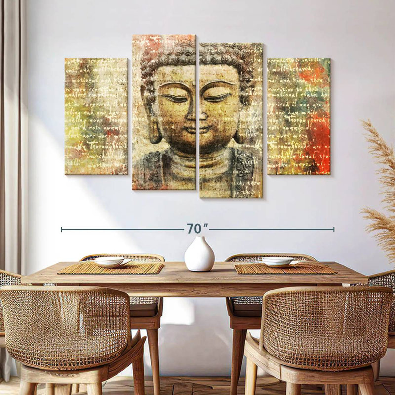 Adella Buddha Enlightenment, 42" H x 68" W