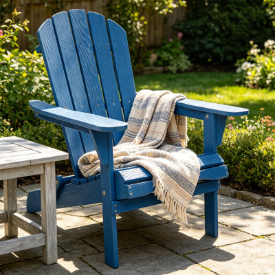 Chaise de patio extérieure en bois massif avec dossier en bois massif gaufré
