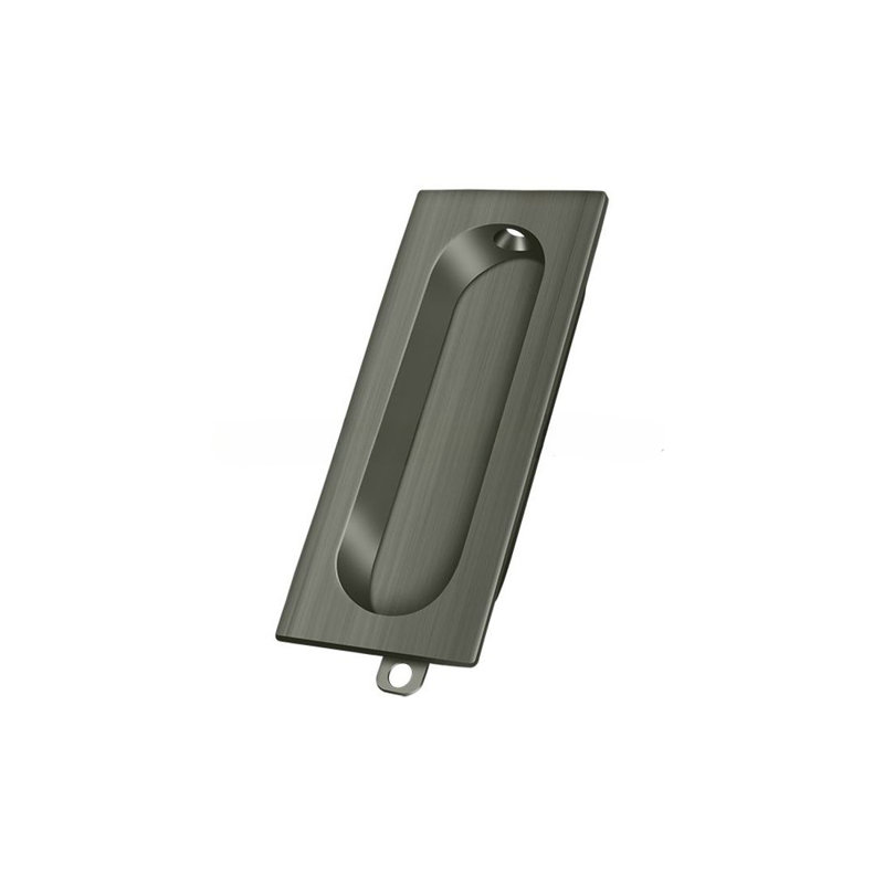 Poignée rectangulaire Deltana, Nickel antique