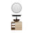 Vanity Set 24 " W Free Standing Wall Mounted 1 Single Vanity Bathroom Vanity With Plastic Top with Mirror-1795619688