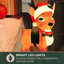 Soufflerie de Noël avec chapeau de père Noël Fraser Hill Farm 28 po