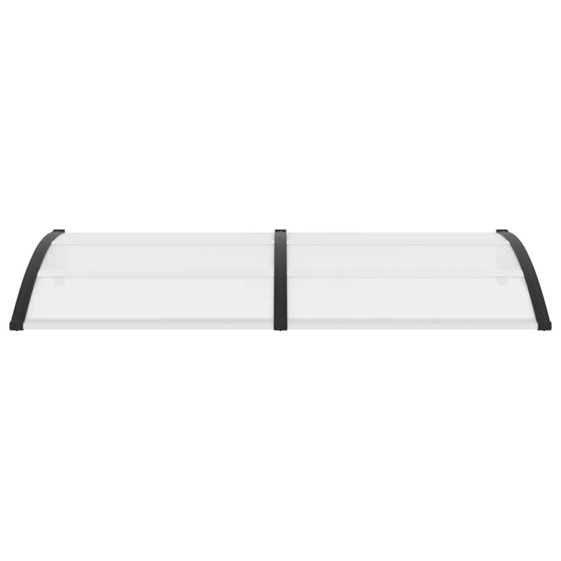 Door Canopy, Black/Clear