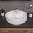 Alfi Brand 18.13'' White Porcelain Oval Bathroom Sink with Overflow
