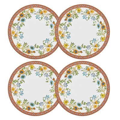 Elsmere 10.5'' Porcelain China Dinner Plate , Set of 4