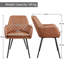 Upholstered Dining Chair with Modern Tufted PU Leather-607788275
