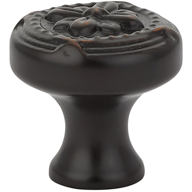 Emtek Ribbon and Reed Cabinet Knob, 1.25" H x 1.25" W x 1.25" D, Oil Rubbed Bronze