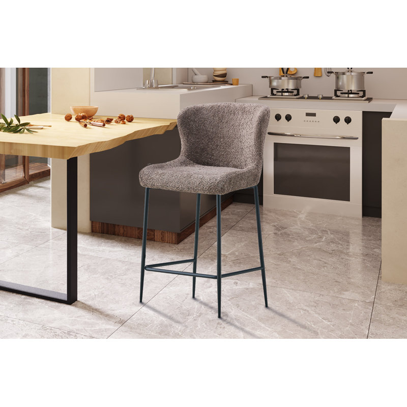 Brownsburg Upholstered Counter Stool, Sand
