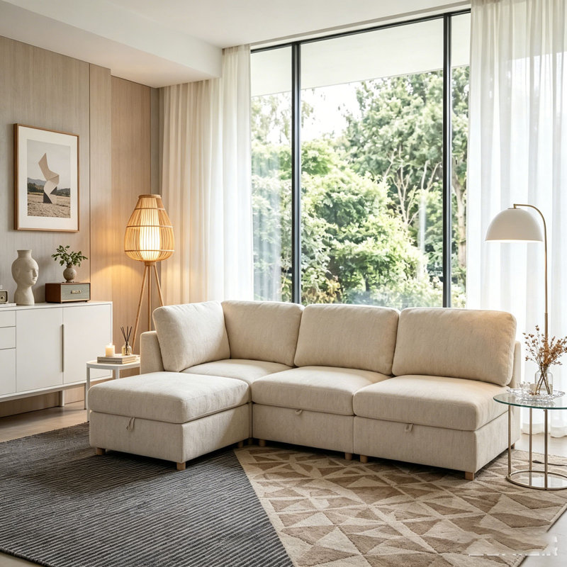Canapé modulaire modulaire, Grey+2  Seat