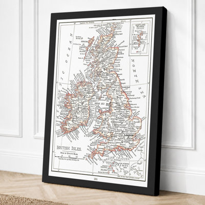 Nineteenth Century British Isles Vintage 1 Piece Wrapped Canvas Wall Art