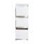 Armoire de rangement autoportante 12 po avec 3 tiroirs à fermeture en douceur, blanc brillant | Idée de cadeau