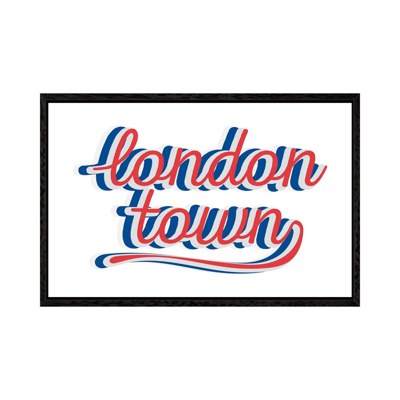 London Town by The Native State - Floater Frame Gallery-Wrapped Canvas Giclée on Canvas, Black, 45.72 cm H x 66.04 cm W