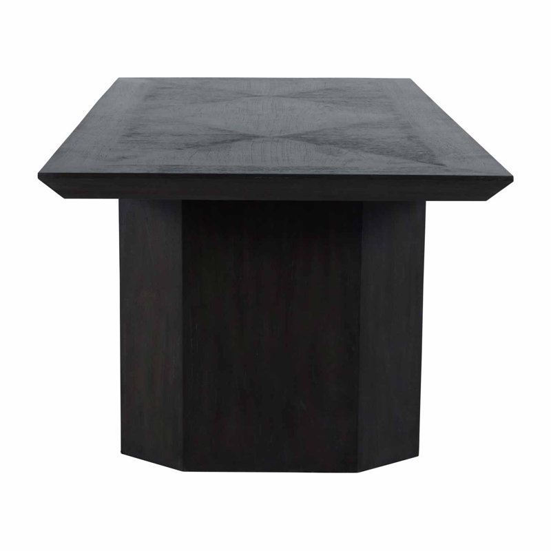 Cerused Ash Rectangular Mindi Wood Dining Table