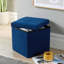 Peider 38cm Square Corduroy Fabric Storage Ottoman-927809104