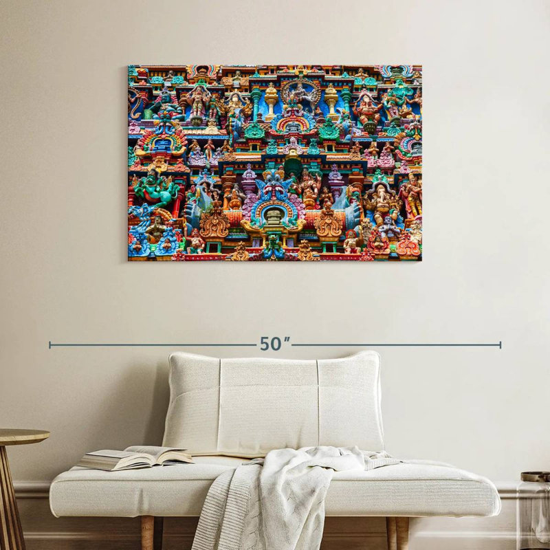 Adella Ornate Meenakshi Amman Temple, 26" H x 39" W