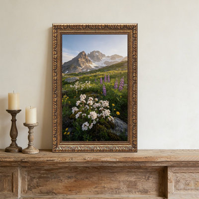 Mountain WildflowersOrnate - cadre mural décoratif doré
