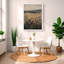 «Landscape Flower», art mural texturé encadré-587843180-587843195