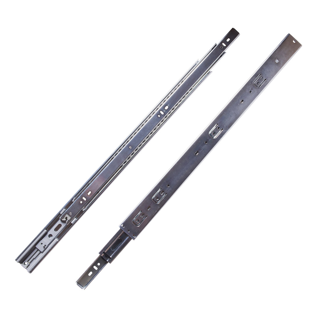 Drawer Slide Side Mount Soft Close - Full Extension Cadmium Finish (Set of 5) Hickory Hardware