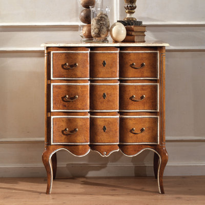 Handpainted 3 Drawer Accent Chest