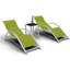 Ensemble de chaises longues d'extérieur WhizMaz avec 3 fauteuils inclinables légers pour la piscine et la plage avec table d'appoint et chaises longues pour la terrasse-1891483518