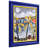 "Tropical Palm" Chromatic Hand Painted Embellished Giclee Landscape Canvas Wall Art with Baroque Two-Tone Frame