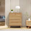 Anisjon & Rattan 3+2 Drawer Chest Of Drawers-1991569637