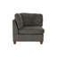 Canapé modulaire contemporain en chenille gris de 6 pièces comprenant 3 canapés d'angle, 2 fauteuils sans accoudoirs et 1 canapé spacieux de 6 pièces avec coins modernes et modernes