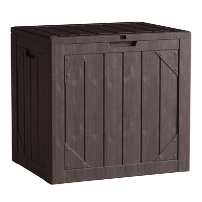 Boîte de terrasse verrouillable en résine résistante à l'eau 30 gallons Decksplore