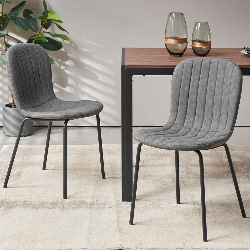 4 - Person Four Leg Dining Set, Gray