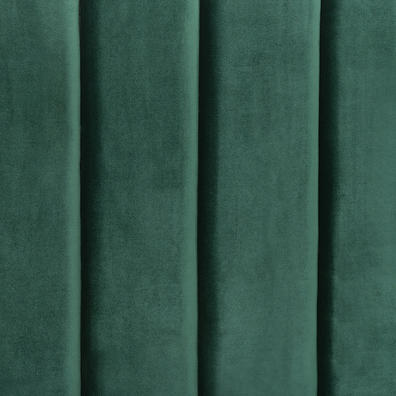 Sadie Upholstered Bed, European Double (140 x 200cm), Green