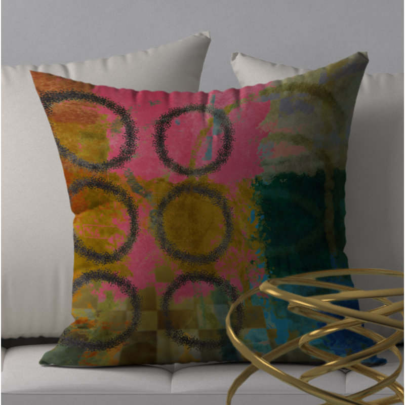 Housse et insert de coussin carré Cuddly Fizz, 24" X 24"