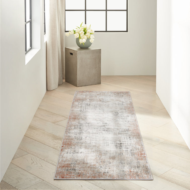 CK022 Infinity  Abstract Rust Multicolor Area Rug