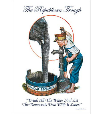 " Republican Trough " by Wilbur Pierce