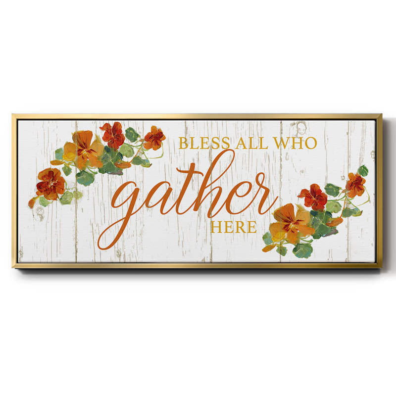 Gather Here- Framed Canvas
