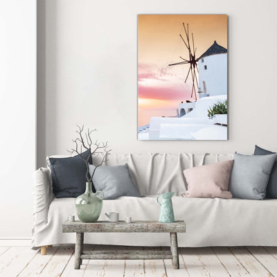 Santorini Greece - Wrapped Canvas Print
