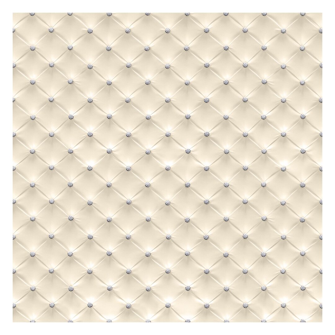 Strukturierte Tapete Diamond Cream Luxury 1,92 m x 192 cm